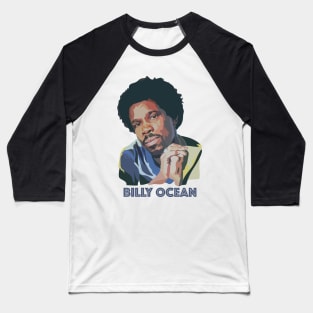 Billy Ocean with Text Baseball T-Shirt